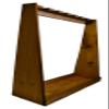 Seven-Gun Wooden Standing Floor Gun Display Rack. Fits Long Guns - Rifles or Shotguns, by Evans Sports view 3
