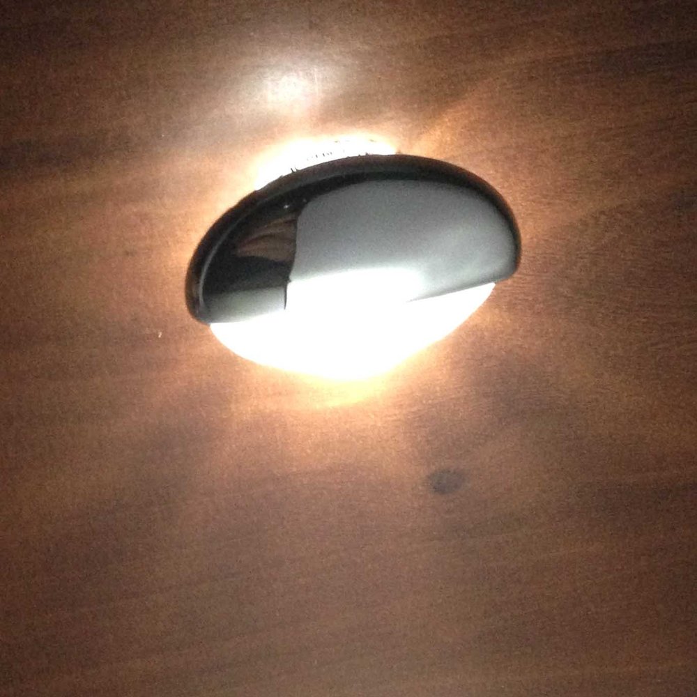 MARINE BOAT LED MOUNT ROUND COURTESY LIGHT OEM RECESSED MOUNT CHROME PLATED