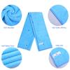 HOPESHINE Microfiber Sports Towel Soft Travel Towels Fast Drying Gym Towels 3-Pack 16inch X 32inch (Dark Blue+Light Blue+Grey) view 2