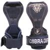Cobra Grips PRO Weight Lifting Gloves with Wrist Wraps  Heavy Duty Strap Alternative to Power Lifting Hooks for Deadlifts & Bodybuilding, PRO Black Leather view 3