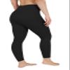 Yogalicious High Waist Ultra Soft Lightweight Leggings - High Rise Yoga Pants - Black Nude Tech 28" - Medium view 3