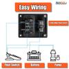 SEAFLO 3-Way Bilge Pump Switch Panel (Automatic-Off-Manual) 12v 24v w/Built-In 15A Circuit Breaker view 3