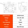 SEAFLO 3-Way Bilge Pump Switch Panel (Automatic-Off-Manual) 12v 24v w/Built-In 15A Circuit Breaker view 4