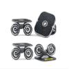 TwoLions Pro Skates,Alloy Bracket,Roller Road Drift Skates Plate Anti-Slip Board Aluminum Truck with 72 mm PU Wheels with ABEC-7 Bearings (Fish Pattern Black) view 2