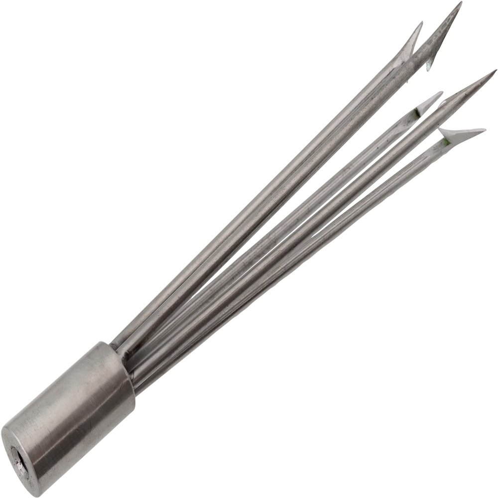 Cressi Paralyzer Tip for Pole Spear, 5 Barbed prongs, Paralyzer Tip 5 Barb Prongs