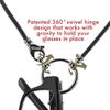 World Famous and Original LaLoop eyeglass necklace in Black., Medium view 3