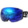 OutdoorMaster Ski Goggles PRO - Frameless, Interchangeable Lens 100% UV400 Protection Snow Goggles for Men & Women (VLT 15% Blue Lens Free Protective Case) view 1