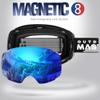 OutdoorMaster Ski Goggles PRO - Frameless, Interchangeable Lens 100% UV400 Protection Snow Goggles for Men & Women (VLT 15% Blue Lens Free Protective Case) view 2