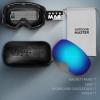 OutdoorMaster Ski Goggles PRO - Frameless, Interchangeable Lens 100% UV400 Protection Snow Goggles for Men & Women (VLT 15% Blue Lens Free Protective Case) view 3