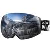 OutdoorMaster Ski Goggles PRO - Frameless, Interchangeable Lens 100% UV400 Protection Snow Goggles for Men & Women (VLT 10% Grey Lens Free Protective Case) view 1