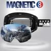 OutdoorMaster Ski Goggles PRO - Frameless, Interchangeable Lens 100% UV400 Protection Snow Goggles for Men & Women (VLT 10% Grey Lens Free Protective Case) view 2