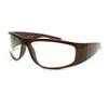 JuicyOrange Mens Biker Eyeglasses Clear Lens Motorcycle Riding Glasses Brown view 1