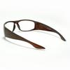 JuicyOrange Mens Biker Eyeglasses Clear Lens Motorcycle Riding Glasses Brown view 3