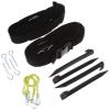 Park & Sun Sports Adjustable Outdoor Volleyball Boundary Webbing with Ground Stakes: 2" Wide Court Line Marker, Black (BC-WEB-2A) view 1
