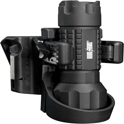 Brite Strike - BTL Quick Cam 360- ROTO-LOC Positive Ratchet - Articulating Tactical Holster Locking Safety Strap  Fits flashlights That Have a 1" Diameter and 1.2" Wide Bezel.