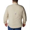 Columbia Mens PFG Tamiami Long Sleeve Fishing Shirt, Fossil, 1X view 4