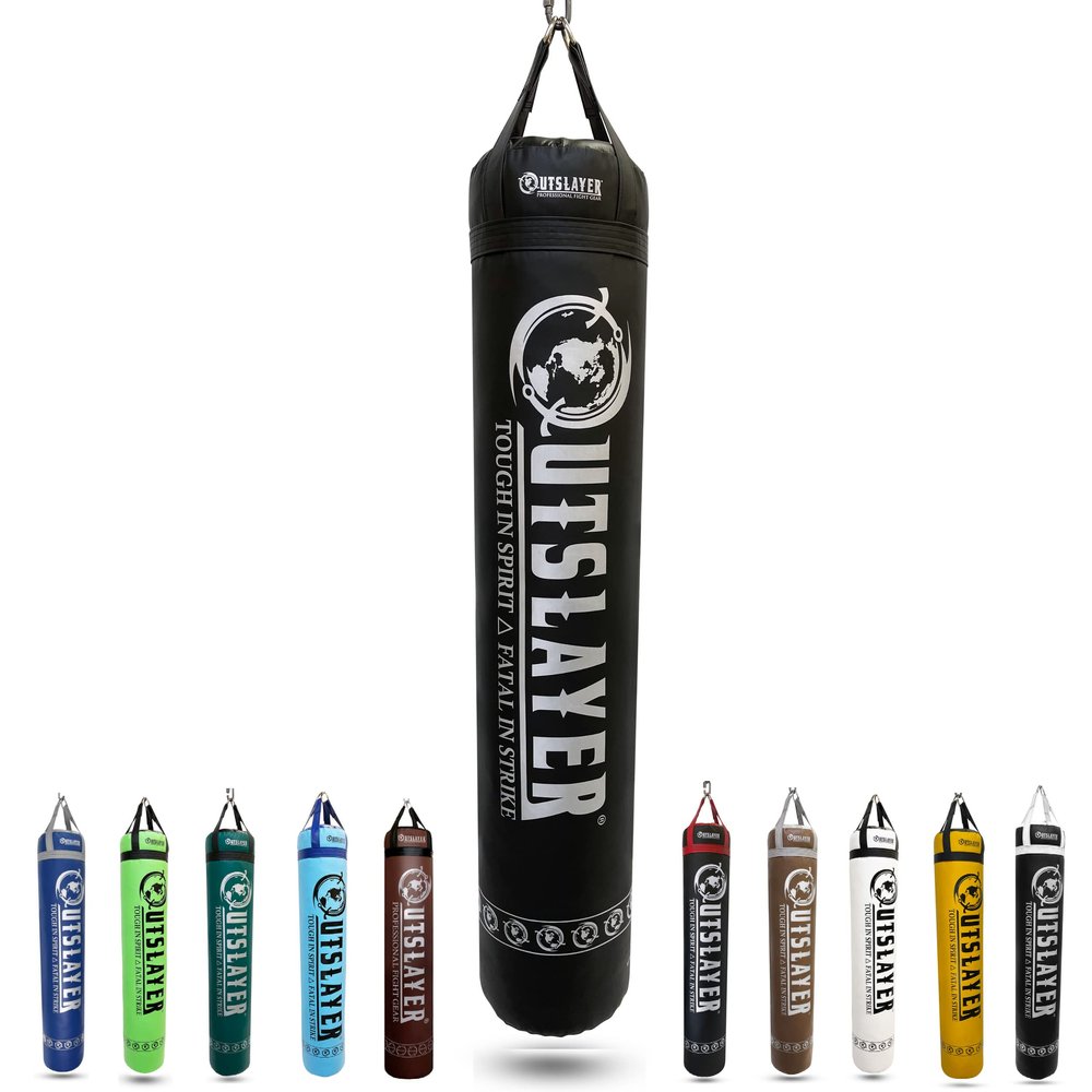 Muay Thai Punching Bag 6ft 150lbs Unfilled Black