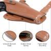 Koltster ALIS445 Leather Vertical-Horizontal Shoulder & Belt Holster RH Fits 9mm .40 .45 Caliber Semi-Autos with 4" Barrel Length (Brown) view 2