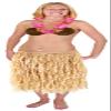 Beistle Adult Size Natural Color Raffia Hula Skirt for Hawaiian Tropical Luau Birthday Parties, Beach Weddings view 2