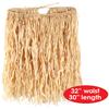 Beistle Adult Size Natural Color Raffia Hula Skirt for Hawaiian Tropical Luau Birthday Parties, Beach Weddings view 3