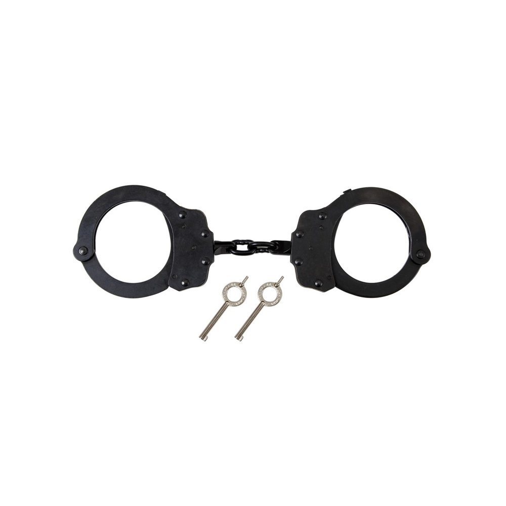 Peerless Handcuff Company 701C Chain Link Handcuff  Black Oxide Finish