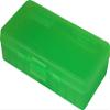 MTM 40/45/10MM Cal 50 Round Flip-Top Ammo Box, Clear Green view 1