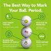 Golfdotz - USGA Rule Conforming Golf Ball Markers, Golf Ball Stickers for Marking Balls, No More Smearing from Stamps, Gifts for Golfers, Dads, and Retirees, (Sea Turtle; 32-Count) view 3