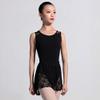 116143502 Nlack Adults Lace Pull On Ballet Dance Wrap Skirt for Girls Black view 3