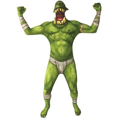 Morphsuits 78-0313XXL Green Orc Jaw Dropper Suit - 2XL