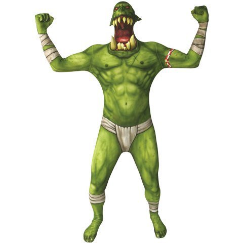 Morphsuits 78-0313XXL Green Orc Jaw Dropper Suit - 2XL