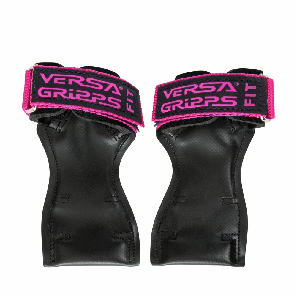 Versa Gripps Fit, Made in the USA, Wrist Straps for Weightlifting Alternative, the Best Training Accessory, Pink, XS
