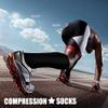 CHARMKING Compression Socks for Women & Men Circulation (3 Pairs) 15-20 mmHg is Best Athletic for Running, Flight Travel, Support, Cycling, Pregnant - Boost Performance, Durability (S/M,Black) view 3