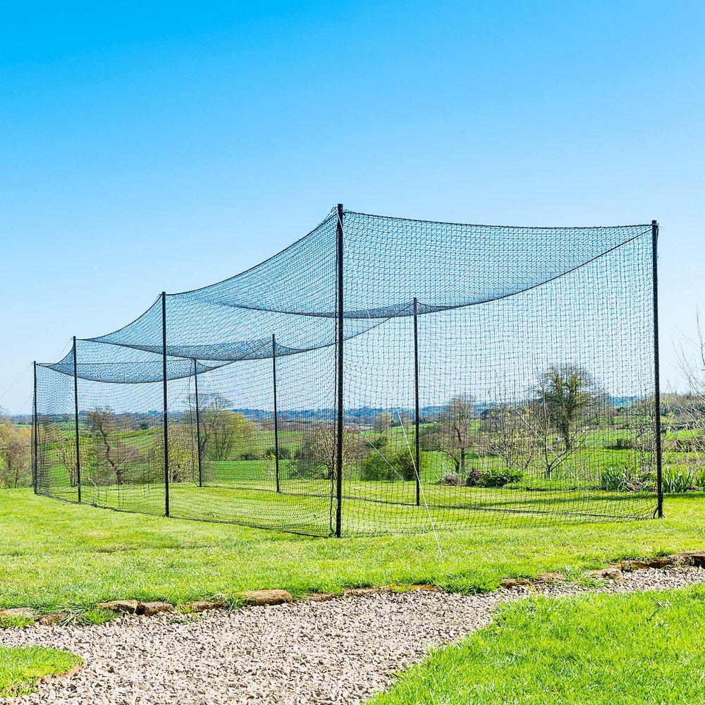 FORTRESS Ultimate Baseball Batting Cage - Range of Lengths [20, 35, 55, 70] | Complete Batting Cage with Frame - Unleash The Power of Your Swing (Complete Set, 35ft)