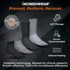 Incrediwear Circulation Socks  Womens and Mens Crew Socks (Black, Medium) view 2