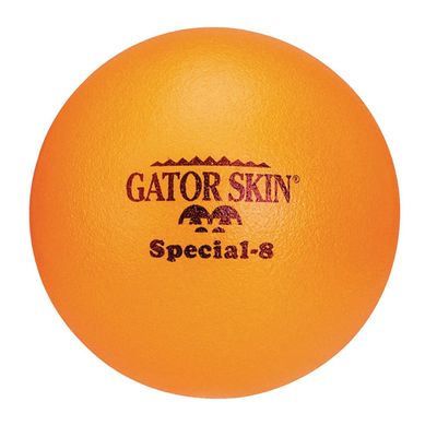 Gator Skin S&S Worldwide Special-8 Foam Ball. Orange PU Coated Ball with Medium Density Foam Core. Soft No-Sting Ball is Great for GaGa Pits, Dodgeball, Kickball, Volleyball, PE Games and More.