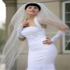 Bridal Wedding Veil Ivory 2 Tiers Long Cathedral Length Standard Cut Edge view 1