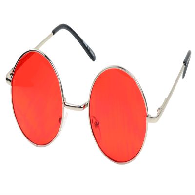 ShadyVEU Retro Round Style 70s Sunglasses Colorful Tint Groovy Hippie Mens Womens Shades
