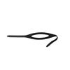 IST MS25 Silicone Micro-Adjustment Replacement Strap for Dive Masks (Black Silicone) view 1