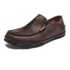 OLUKAI Moloa Men's Premium Leather Shoes, Easy Slip On & Off Design, Casual & Versatile Loafer, Drop-in Heel & Enhanced Traction, Dk Wood/Dk Java, 12 view 1