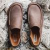 OLUKAI Moloa Men's Premium Leather Shoes, Easy Slip On & Off Design, Casual & Versatile Loafer, Drop-in Heel & Enhanced Traction, Dk Wood/Dk Java, 12 view 3