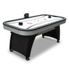 Hathaway Silverstreak 6 Ft Air Hockey Table for Home Game Room - With LED Scoring, High-Output Blower, Scratch-Resistant Surface, Strikers & Pucks - Black Finish view 1