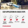 MEGAWARE KEELGUARD 27331 SKEGGUARD Fits Yamaha 30 & 60hp 4 Stroke 2002-Present, 40-50hp 1997-Pres, 316 Marine-Grade Stainless Steel Guard Protector with Drain, Prevent Damage, DIY Fix Broken Skeg view 4