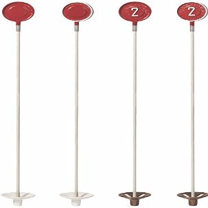 PUTTING GREEN FLAG STICKS (MINI TOURNAMENT, HARD PLASTIC BASE)