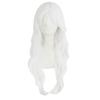 MapofBeauty 28" 70cm Long Curly Hair Ends Costume Cosplay Wig (White) view 1
