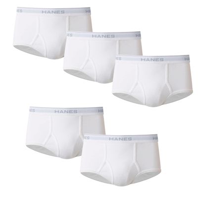 Hanes Men Hanes Men's Tagless White Briefs with ComfortFlex Waistband-Multiple Packs Available