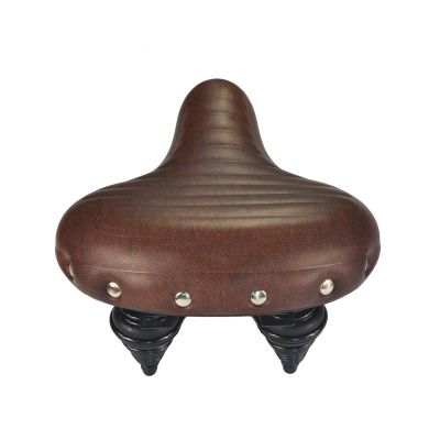 UPANBIKE Bike Saddle Super-Soft Comfortable Shock Absorption Widened Bicycle Seat Suspension Cushion(Brown)