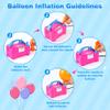 NuLink Electric Portable Dual Nozzle Balloon Blower Pump Inflation for Decoration, Party, Sport [110V~120V, 600W, Rose Red] view 4