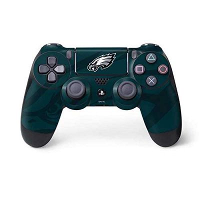 Skinit Decal Gaming Skin Compatible with PS4 Controller - Officially Licensed NFL Philadelphia Eagles Double Vision Design