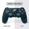 Skinit Decal Gaming Skin Compatible with PS4 Controller - Officially Licensed NFL Philadelphia Eagles Double Vision Design view 4