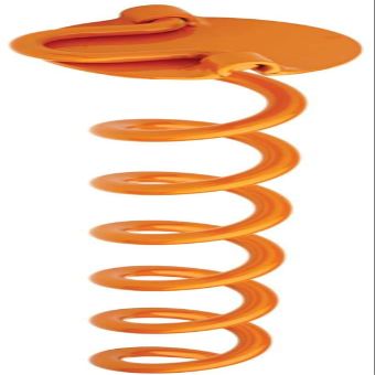 Vortex (1-Pack) 16" Spiral Ground Anchors, Steel Screw In with Folding Ring, 425 lb Pull Force, Orange ANCFR16-ORG-A